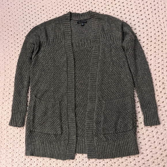 Grey American Eagle Outfitters Knit Cardigan - Picture 3 of 4